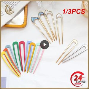 Clips de cabello 1/3pcs Moda Metal Sticks For Women Cape Clip Pins Minimalista Bod Maker