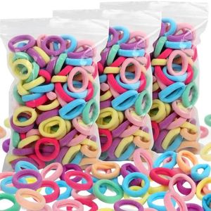 Clips de cheveux 100pcs Bands de filles Small Circle High Elastic Bandband Accessoires Kids Fily Fashion Headswear