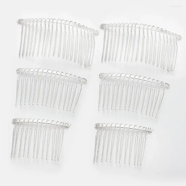 Clips de cheveux 10pcs 12/15 / 20 mm Couleur en argent dents PEP CHEPINE À HAIGNE POUR MAISONS MAISONS BRIDAU