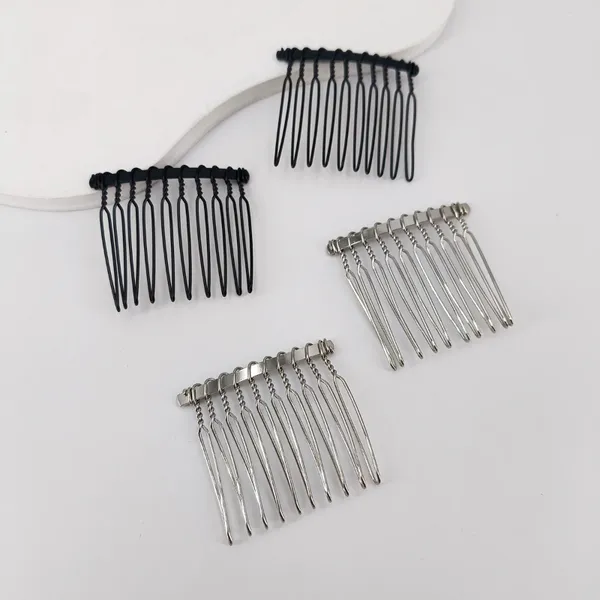 Clips de cheveux 10pcs 3,8 cm 10Teeth plaque rétro Chapeau à fond Clif