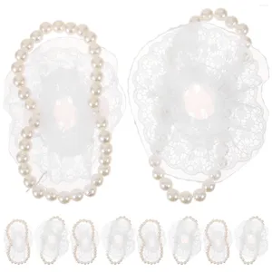 Haarspangen, 10 Stück, Korsagen-Armbänder, Handgelenkbänder, elastische Perlen-Armbänder, Hochzeit-Korsagen-Armbänder