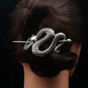 Pinzas para el cabello, 10 Uds., colgante de serpiente para mujeres, hombres, Punk, Hip Hop, horquilla abierta, joyería estética