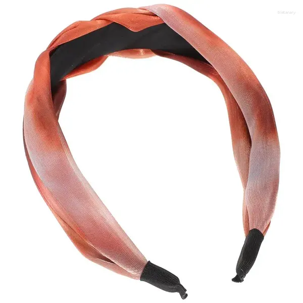 Pinces à cheveux 1 pièce, large bandeau en tissu plastique pour femmes, cerceau pour filles, coiffure, 20cm