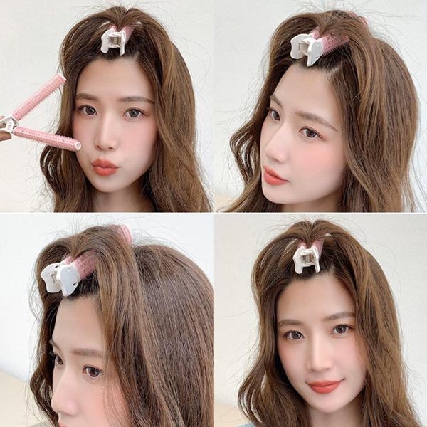 Clips de cabello 2 pcs raíz esponjosa top flay bequeo de estilo Rollers coreanos portátiles portátiles