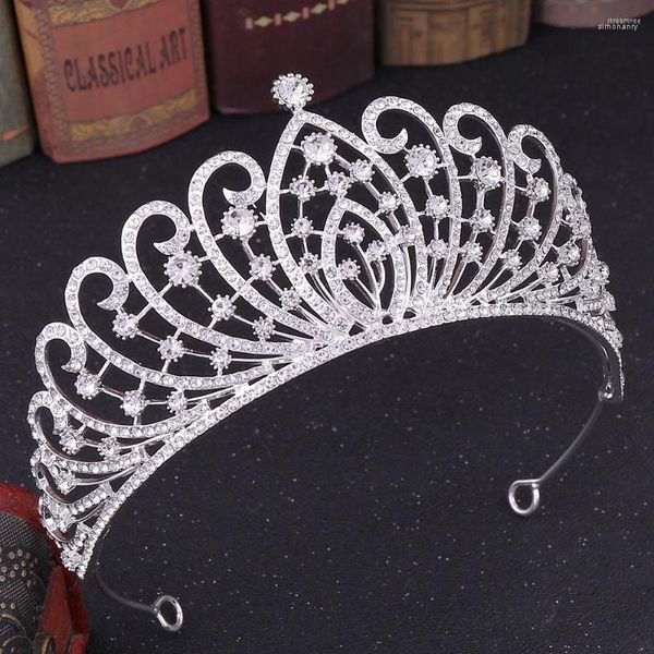 Pinces à cheveux 2023 coiffures de mariage européennes et américaines couronne luxe Baroque émeraude alliage bijoux de mariée cadeau H1224