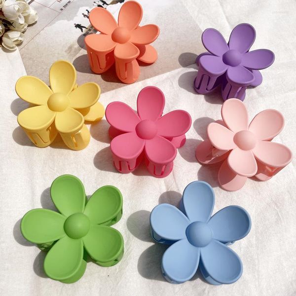 Pinzas para el cabello 2023, pinza de garra de flores a la moda para mujeres y niñas, pinzas dulces, diadema de cangrejo, accesorios de verano