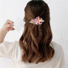 Fermagli per capelli 2023 fiore cristallo primavera per donna forcine barrette strass copricapo accessori
