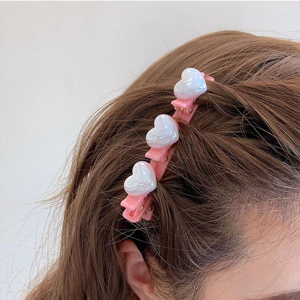 Pinces à cheveux 2023 mode coréenne perle tressée épingle à cheveux pour femmes filles doux côté Clip frange chapeaux
