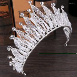 Haarspangen 2023 Hochzeit Strass Braut Krone Kopfschmuck tragen Kristall CrownDiadem Zubehör handgefertigten Schmuck