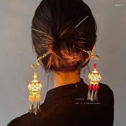 Pinces à cheveux de Style chinois, lanterne légère, épingle à cheveux, accessoires de Costume Han quotidien ancien, 2024