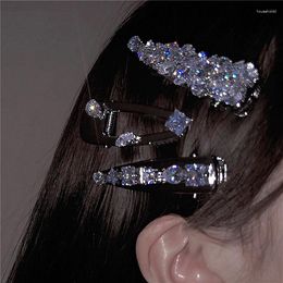 Pinces à cheveux 2024 mode coréenne fée brillant cristal élégant Bling doux épingles de déclaration pour femmes accessoires bijoux