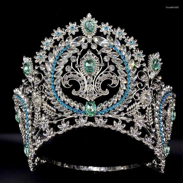 Pinces à cheveux Miss Supranational, grande couronne, diadème, bijoux de concours de beauté, 2024