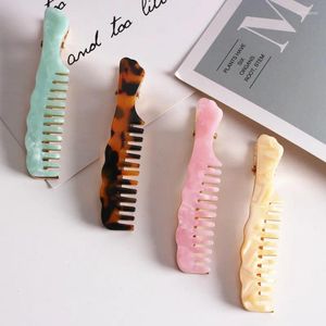 Pinzas para el cabello, peine de 6 colores, pasadores de cetáceos para mujer, accesorios de pasador hechos a mano