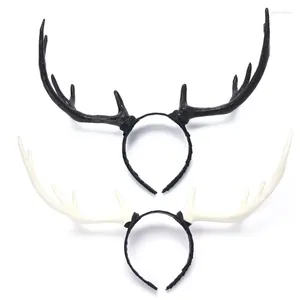 Pinces à cheveux 634C corne de cerf, couvre-chef en bois, bandeau antidérapant, couvre-chef d'élan, accessoires Po, robe fantaisie, accessoires d'halloween et de noël