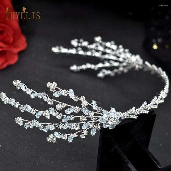 Pinzas para el cabello A391, accesorios nupciales de moda, diadema de cristal, corona de boda, tocado para mujer, aro para la cabeza con diamantes de imitación, joyería para novia