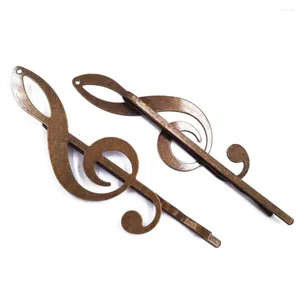 Pinzas para el cabello de bronce antiguo, 120 piezas, horquillas con notas musicales de 19x53mm, accesorios de joyería, venta al por mayor, HPF58