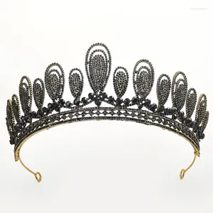 Haarclips barokke bruids kroon retro kristal prinses verjaardag hoofdband bruiloft accessoires groothandel hoofddeksels -verkocht