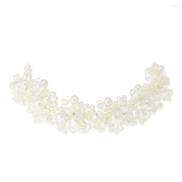 Pinces à cheveux baroques romantiques en perles pour filles, bandeaux de mariage, épingles à cheveux en cristal coréen, diadèmes, accessoires bijoux