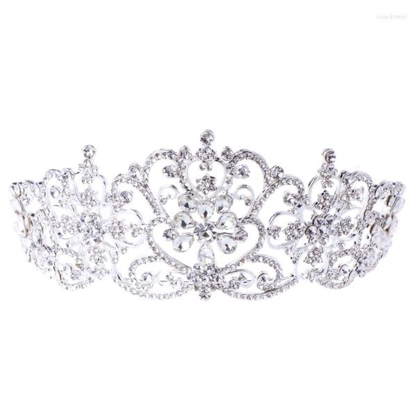 Pinces à cheveux Style baroque diadème couronnes cristal bandeau princesse pour strass couronne avec torsion vigne mariée mariage bal fournitures