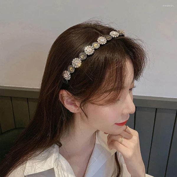 Clips de cabello estilo barroco mujeres franceses franceses retro accesorios coreanos banda de banda para el cabeza