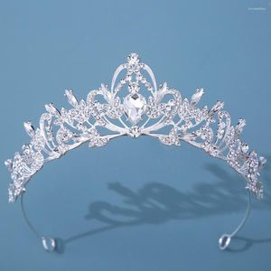 Pinces à cheveux Baroque Vintage ruban cristal diadèmes de mariée couronnes pour femmes accessoires de mariage strass reconstitution historique diadème voile diadème