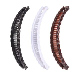 Clips de cheveux Barrettes 1 Banana Clip Couleur Couleur solide Femmes Bodet Filles en queue de cheval Cagoule