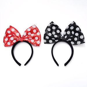 Haarklemmen Barrettes 1 Stuk 4 Stuks Groothandel Christmas Party Head met Butterfly Polka Dot Clip Hoofdband Ornament Meisje Trinket