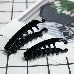 Clips de cheveux Barrettes 1pc Fashion Banana Clip Coille Black Hair Claw Hairpins Ponytail Clip Barret Barrets Pony Pony Herder Headswear Heatling Styling Tools 240426