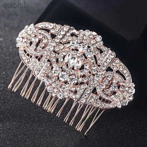 Clips de cheveux Barret 2017 Nouveau arrivée peignes de cheveux Accessoires Femmes Femmes Hairpins Tiara Rimestone Crystal Head Jewelry pour cadeaux Hair Hair Combs Bijoux 240426