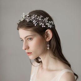 Barrettes à cheveux en cristal classique, couvre-chef de mariage, bandeau en zircone, accessoires de mariée, coiffure en forme de branche pour fête, 2021