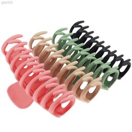 Clips de cheveux Barrettes 4 pièces / Set Gig Hair Claw Clips for Women Grand Claw Clip For Fin Emph Hair Strong Hold 4,33 pouces Clips de cheveux non glissant 240426