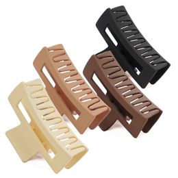 Haarclips Bronrettes 4pcs vrouwen meisjes haarklauwen clips 8 cm lange grootte vaste kleur paardenstaart haarspeld crab barret mode haar accessoires geschenken 230325