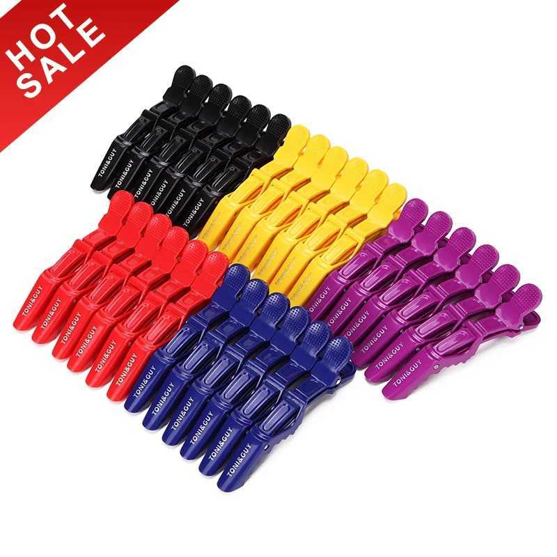 Hair Clips Barrettes 6 pieces of plastic hair clip claw section crocodile salon shaped accessories are hot selling