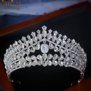 Pinzas para el cabello Barrettes A356 Barroco Hecho a mano Novia Joyería de boda Venta al por mayor Diamantes de imitación de cristal Tiaras Corona nupcial Desfile Fiesta Diadema