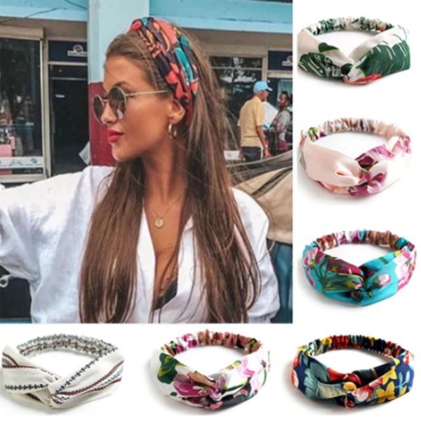 Pinzas para el pelo para mujer, pasadores, adorno para la cabeza, moda para chicas, diademas estampadas, accesorios de colores bohemios