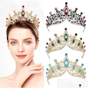 Pinces à cheveux Barrettes baroque atmosphère de luxe alliage couronne fête princesse robe accessoires livraison directe bijoux bijoux de cheveux Dhz30