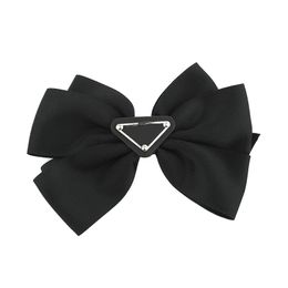 Haarclips Bronrettes Brand Letters Designer Big Bow Hairband Hairband Hair Accessories Spring Clip Hoofdtooi Hoofdbandliefhebbers Familie geschenken