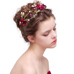 Pinces à cheveux Barrettes Mariée Portant Strass Simulation Fleurs Perles Bijoux Arrivée Personnalisé Fantaisie En Vrac Vintage Diadèmes BNHair