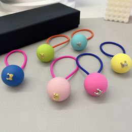 Pinces à cheveux Barrettes couleur bonbon boule élastique bandeau pour femmes fille conception spéciale attaches de cheveux pour cadeau de fête