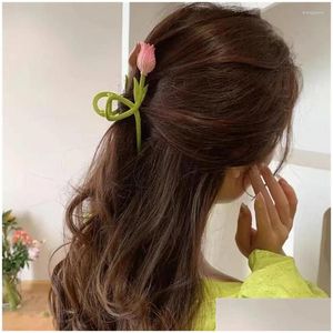 Haarspeldjes Haarspeldjes Colorf 3D-tipaccessoires Modieuze bloemenclip voor dames Goederen 2 USD Klauw Sieraden Geschenken Drop Delivery Hairjewe Otpng