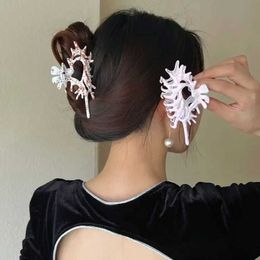 Clips de cheveux Barrettes Créativité Unique Colorful Alien Metal Conch Claws For Women Girl Y2K