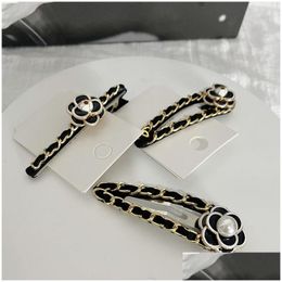 Clips de cheveux Barrettes mignons Camellia Pearl Clip Women Flower Letter ACCESSOIRES MASSE POUR CADEAU DROP DROP DIVRIR