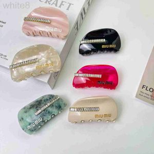 Clips de cheveux Barrettes Designer Acid Acid Board Straver Clip, Clip de zircon de haute qualité Min Cheveux Sweet and Cool Semi Circular Arc Clip Clip accessoire K81R