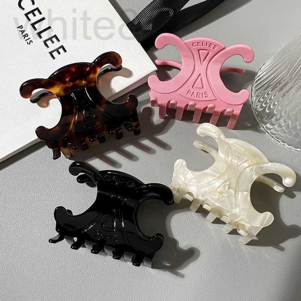 Clips de cabello Barrettes Diseñador Celi Triumphal Arch Acetic ácido Clip de Internet femenino Celebre de la cabeza de la cabeza del choque Accesorios de tiburones K8XV Barrette