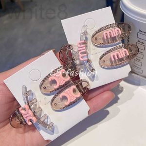 Clips de cabello Barrettes Diseñador de té helado Coffee Color clip pequeño Letra de pato