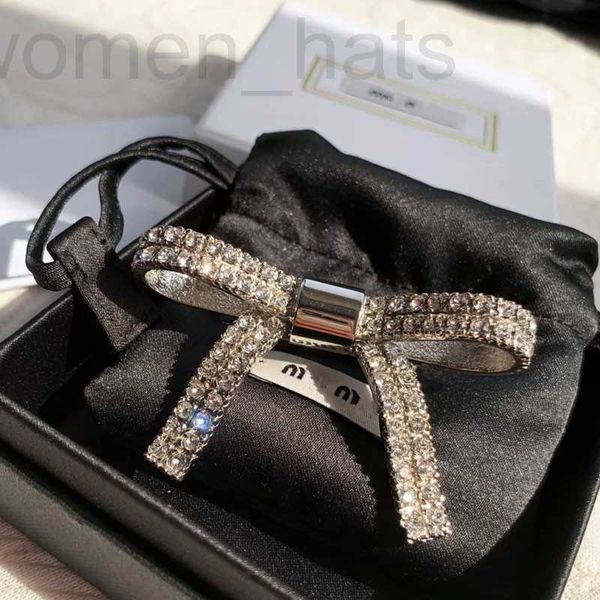 Pinzas para el cabello Barrettes diseñador Nuevo estilo M Marca Diseñador para mujer de lujo para mujeres Niñas Bowknot Horquillas de diamante Accesorios para horquillas de moda ARXF
