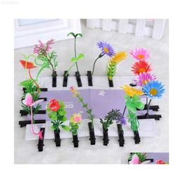 Pinzas para el cabello Barrettes Est Lovely Novedad Plantas Hierba Pinzas para el cabello Headwear Pequeño Bud Antena Horquillas Lucky Bean Sprout Mushroom Par Dhlym