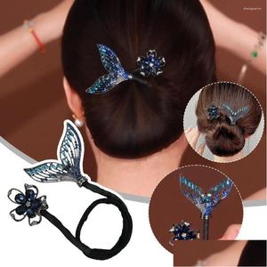 Barrettes à cheveux Barrettes EST Brillant Strass Épingle à cheveux Fleur Feuille Duckbill Accessoires rétro pour femmes Shinning Headwea Drop Livraison Jewe Otbke