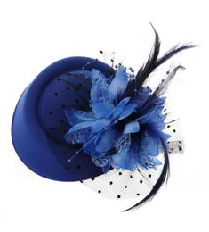 Clips de cheveux Barrettes Fascinator Chapeaux Bande Bande Fleatre Flower Flower Brides Accessoires Wedding7647048