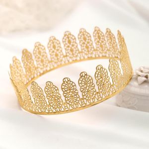 Pinces à cheveux Barrettes mode plaqué or couronne accessoires anniversaire gâteau alliage pour femmes chapeaux simples couronnes ML